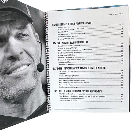 Tony Robbin’s Unleash The Power Within Workshop Manuel Workbook - Picture 4 of 4